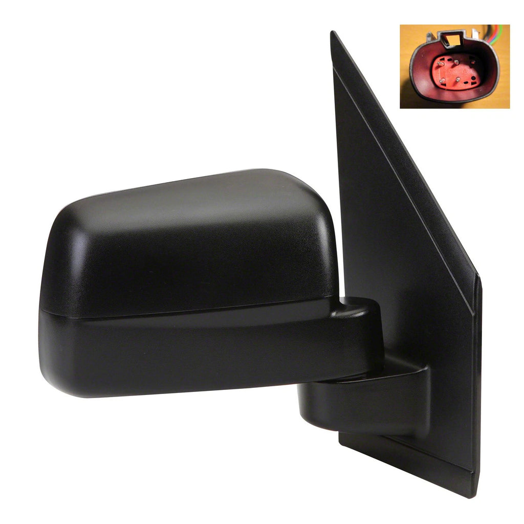 Passenger Side Power Door Mirror Replacement Textured Heated Glass for