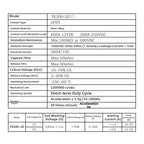 DC Contactor TK200-2Z 200A for Winch Motor Control (12V 24V)