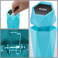 Trash Can 3.5" Sky Blue with Removable Lid for Home Use