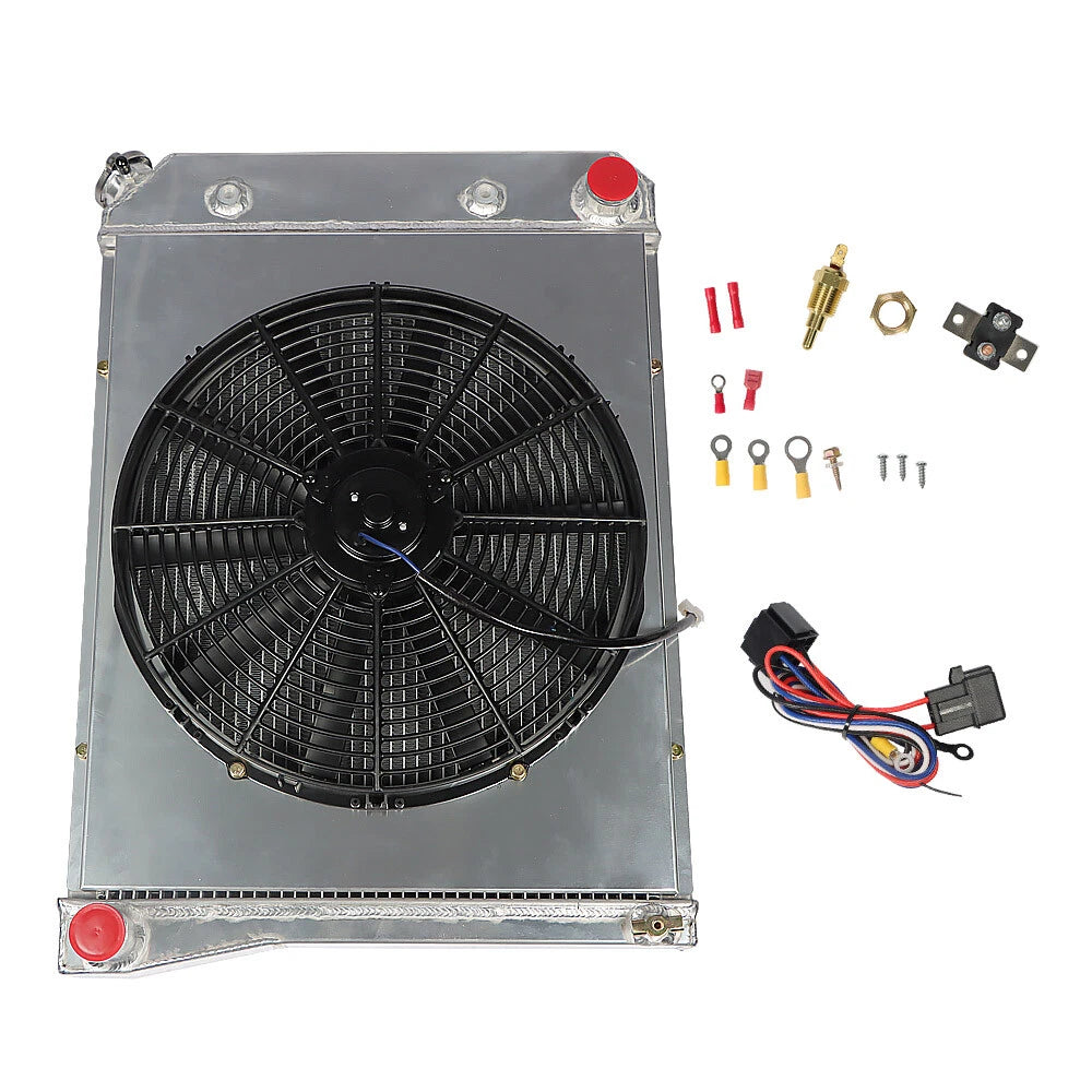3 Row Radiator and Shroud Fan Kit for Chevy Nova/Camaro/El Camino (1969–1984)