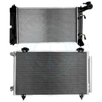 Aluminum Radiator & AC Condenser Cooling Kit for Toyota Corolla Matrix (2003–2004)