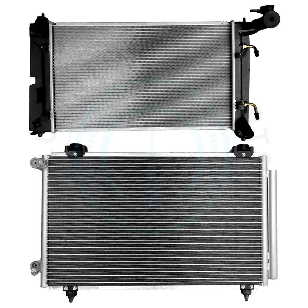 Aluminum Radiator & AC Condenser Cooling Kit for Toyota Corolla Matrix (2003–2004)