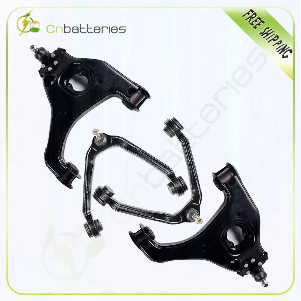 Set of 4 Upper Lower Control Arms for Chevy Silverado 1500 (2007)