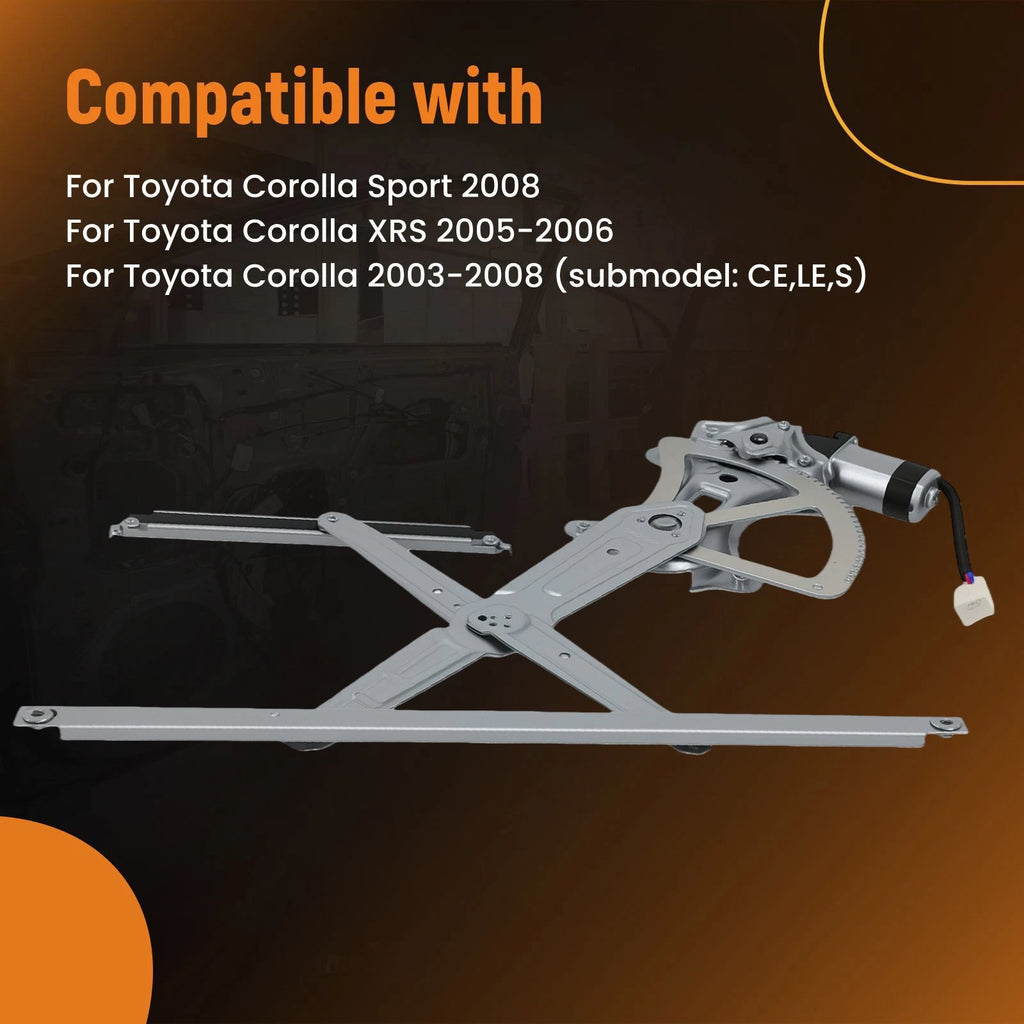 Front Window Regulator & Motor for Toyota Corolla (2003-2008) Driver Side