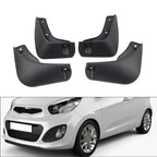 4pcs Front & Rear Mud Flaps Splash Guards for Kia Picanto (2011-2018)
