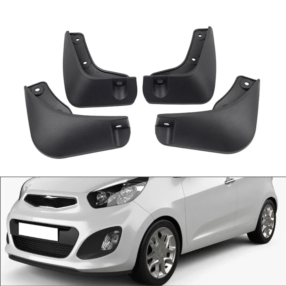 4pcs Front & Rear Mud Flaps Splash Guards for Kia Picanto (2011-2018)