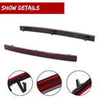 2X Red Lens Rear Bumper Reflector Lights for Chevy Corvette C7 (2014–2019)