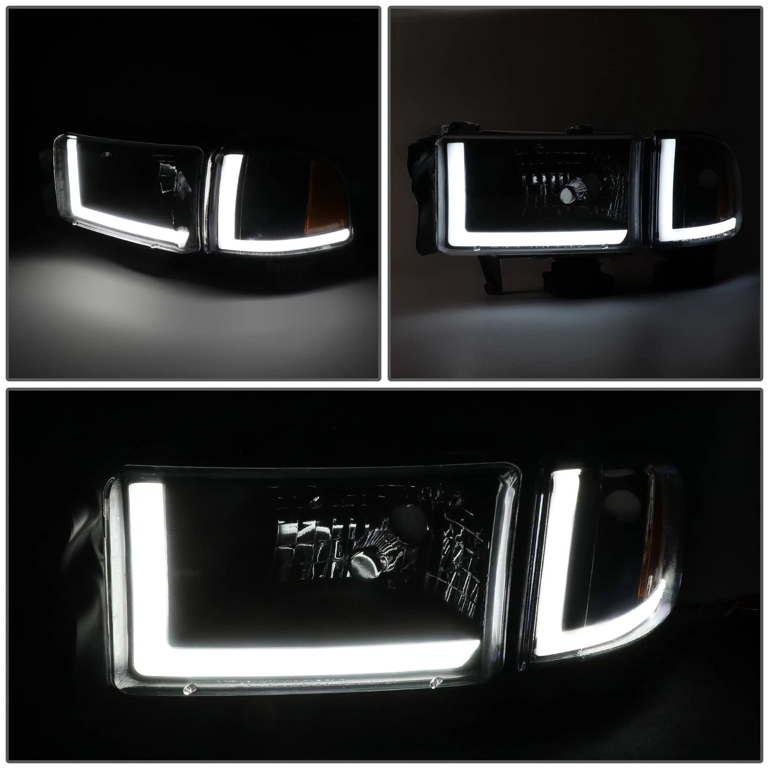 LED DRL Headlight Lamps for Dodge Ram 1500 2500 3500 (1994–2002)