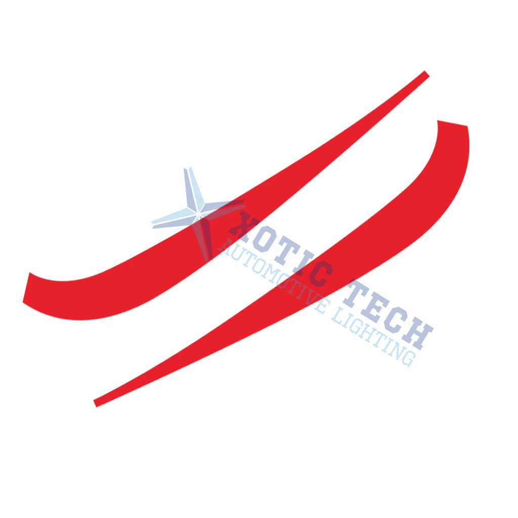 JDM Red Front Fog Light Lower Protector Stickers for Honda Accord (2018-2020)