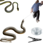 Realistic Rubber Snake Prank Toy 1.2m - Snake Prank with String Clip