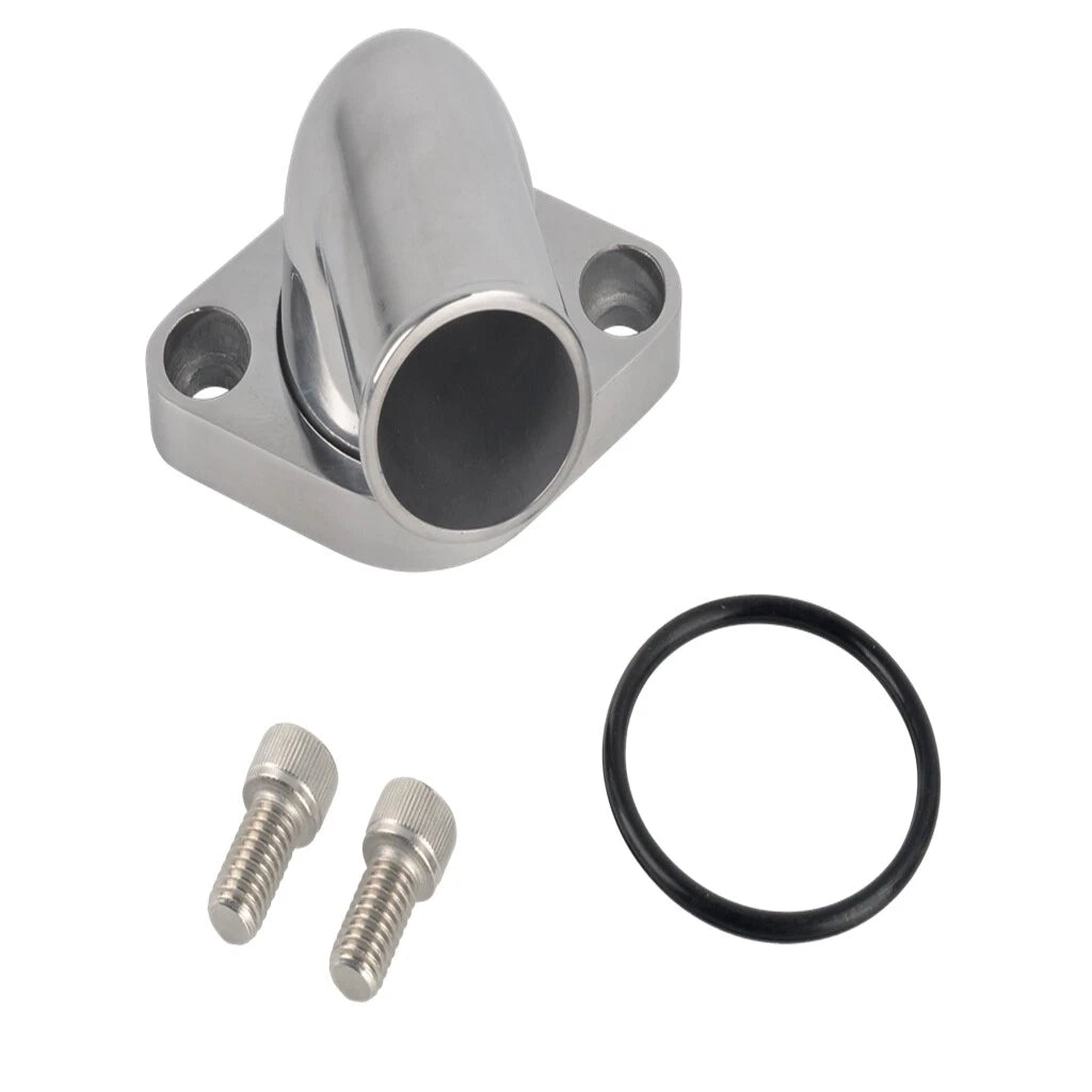 15° Swivel Water Neck Thermostat Housing for Chevy SBC BBC (327–350) Polished