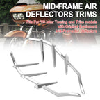 Chrome Mid-Frame Air Deflectors Trims for Harley Road Street Electra Glide (2009–2023) T5