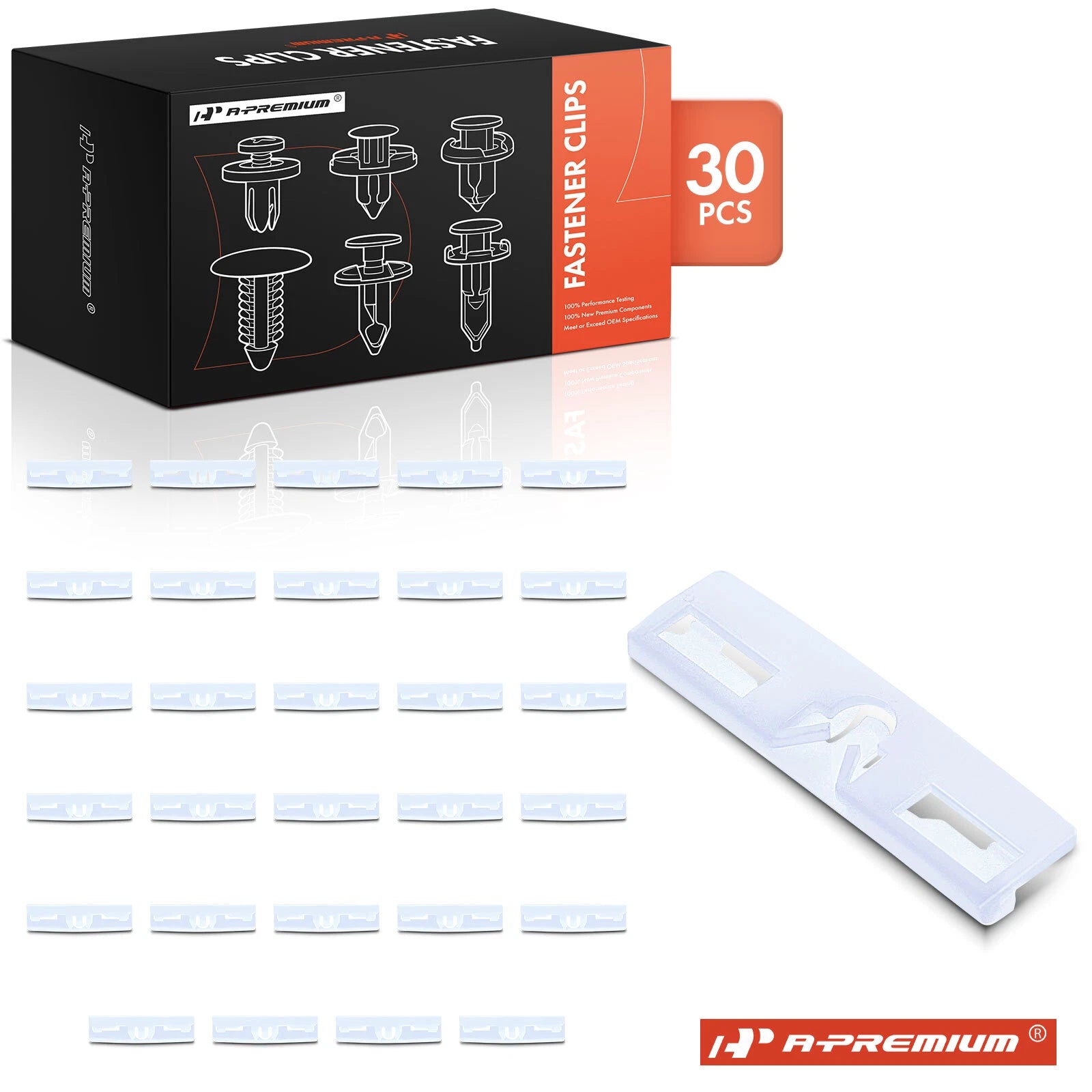 58mm Nylon Windshield Moulding Clips for Toyota & Lexus (30-Pack) (-)