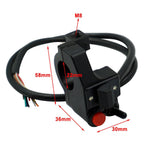 7/8" Left Handlebar Switch for Motorcycle (Turn Signal, High/Low Beam, Horn)