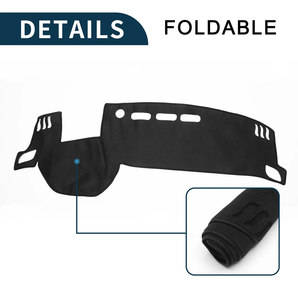 Dashboard Cover Mat for Nissan X-Trail T33 (2022–2024) with Sticker Black