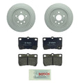 Set of 2 Bosch Rear Solid Rotors & Ceramic Brake Pads for IS250 (2006–2015)