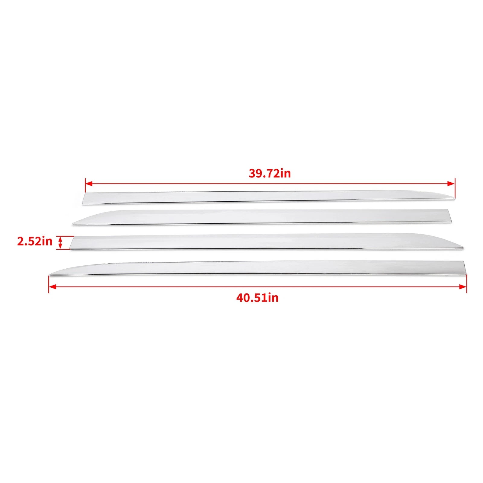 Chrome Body Side Molding Trim for Toyota Sienna (2011–2020)