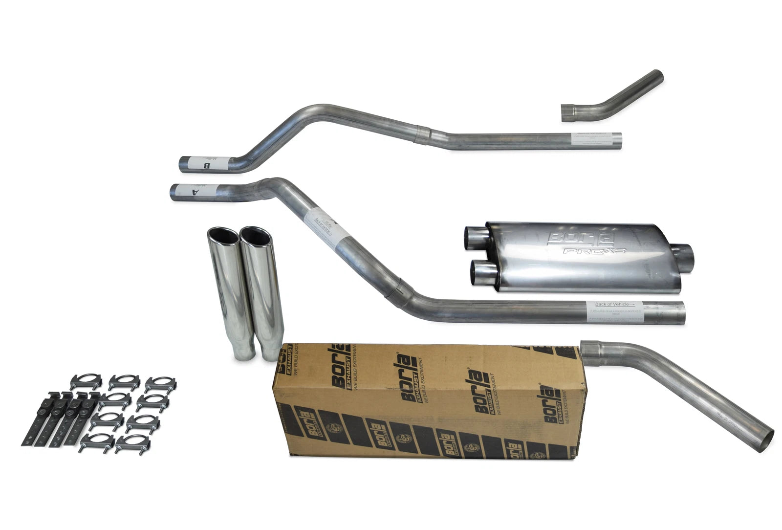 Dual Exhaust Kit for Chevy Blazer (1995–1999) - Borla Pro XS, 2.5"