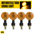 Set of 4 Amber LED Turn Signal Indicators for Motorcycle (12V)