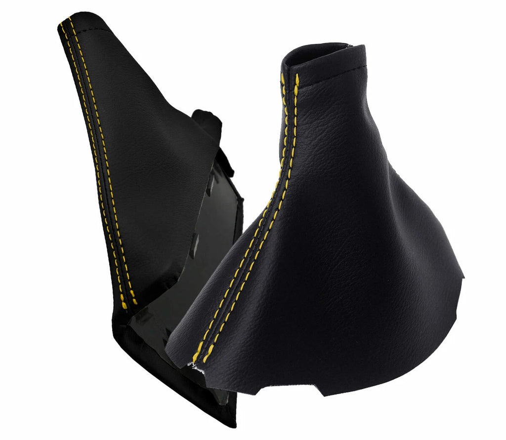 Manual & E Brake Boot Cover for Subaru BRZ Scion GRS Toyota (2013–2020) Yellow Stitch