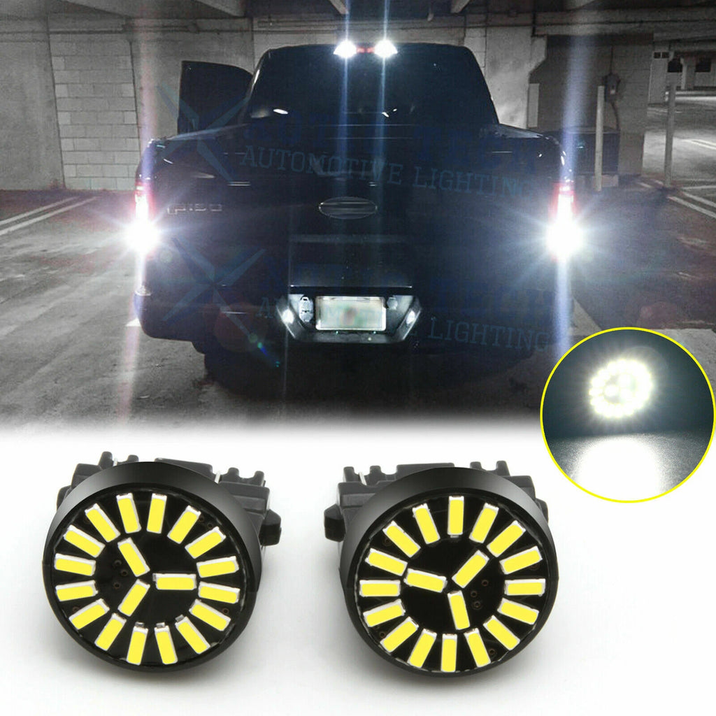 2PCS White LED Backup Reverse Lights for Ford F-150 (1991–2017)