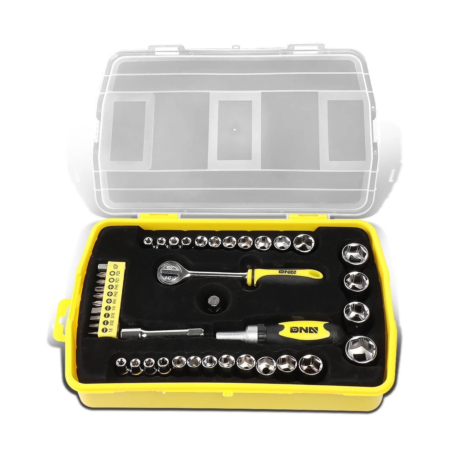 41Pcs Screwdriver Bit Set with Organizer Box for Universal Use