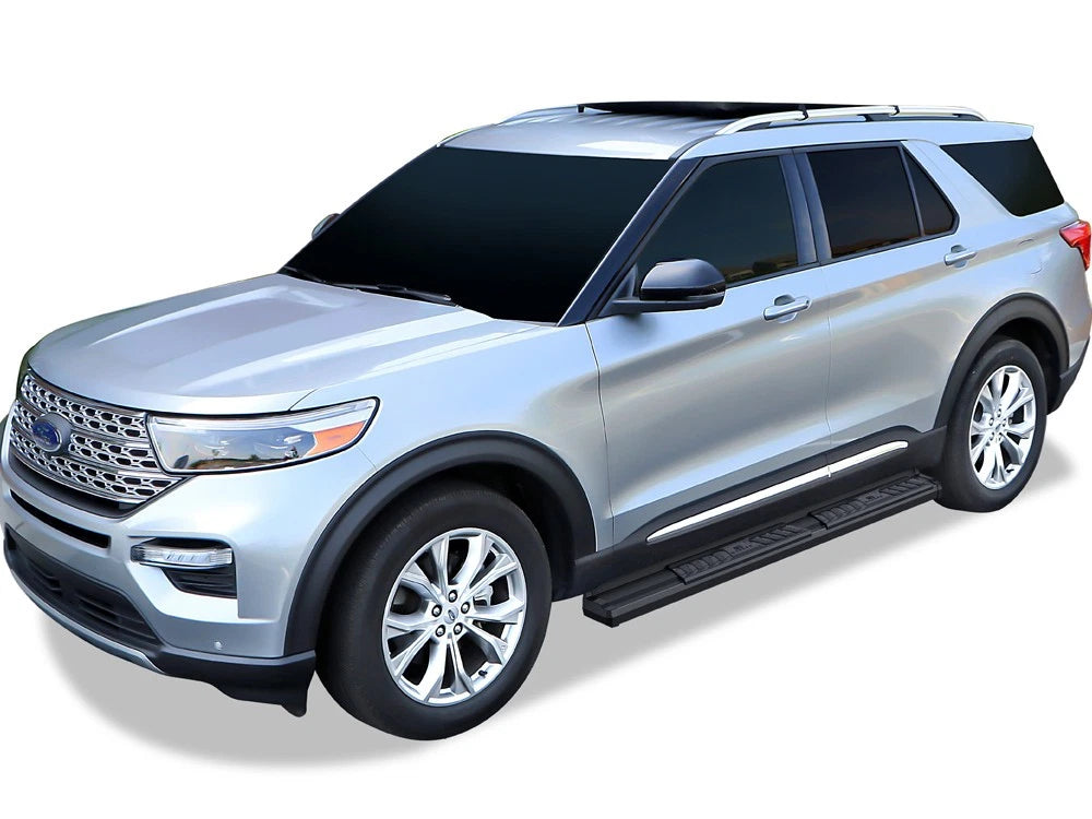 Set of 2 Black OE Style Running Boards for Ford Explorer (2020-2026)