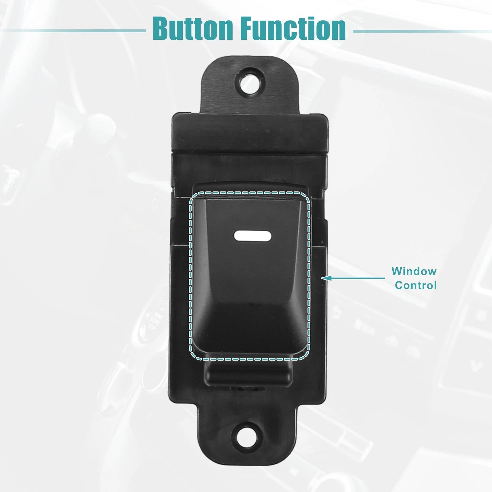Power Window Switch for KIA Cerato (2016) - Front Right Side, Black