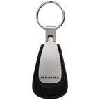 Black Leather Teardrop Keychain - Officially Licensed for Nissan Maxima