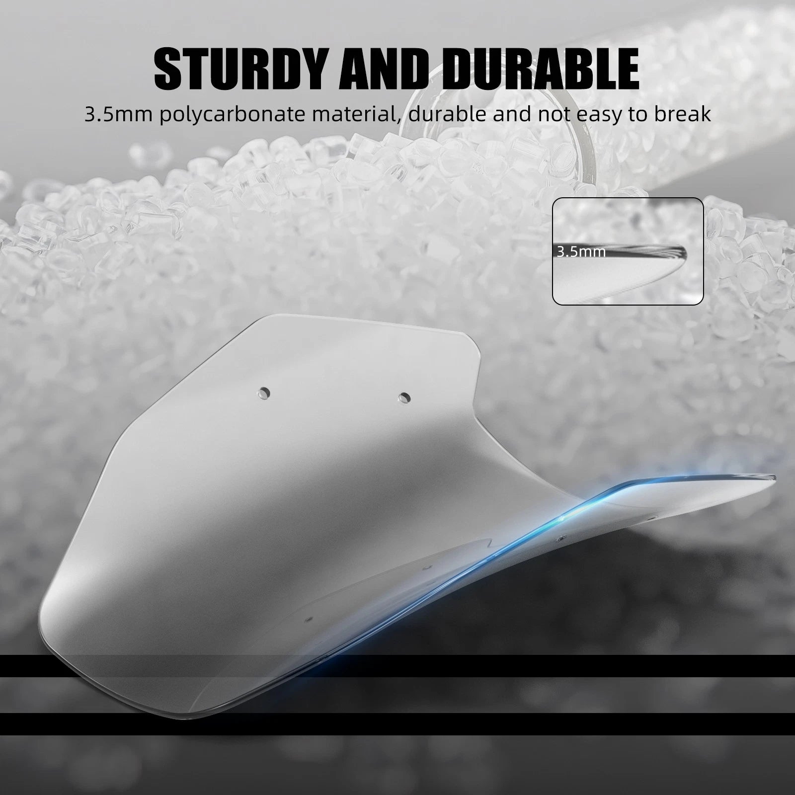 Windshield Windscreen for Yamaha Tenere 700 XTZ07 (2019–2024) 13.4"x10.24"