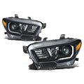 LED Projector Headlights for Toyota Tacoma (2016–2023) - Black Housing