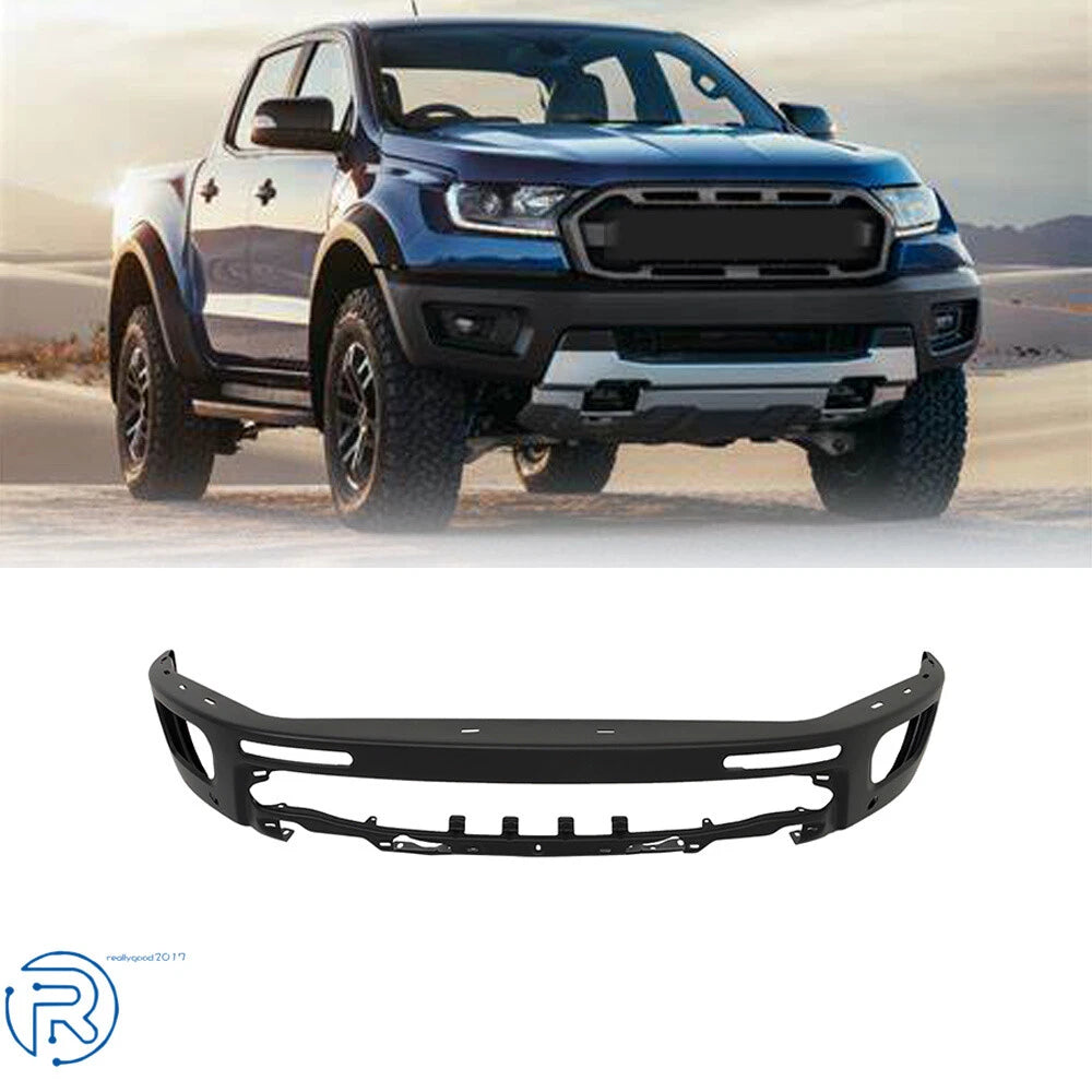 Primed Steel Black Front Bumper for Ford Ranger (2019–2023)