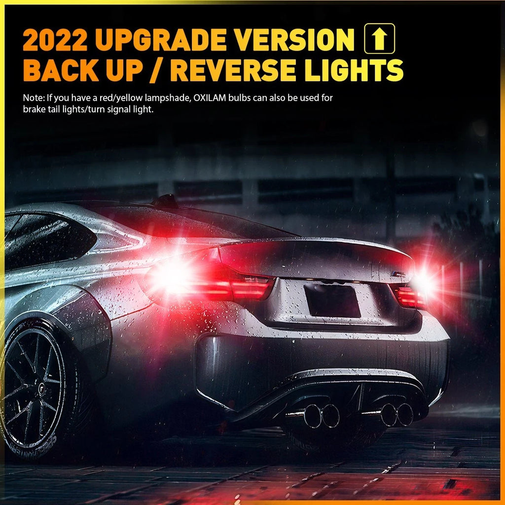 Set of 2 Pure Red LED Bulbs for Universal Fit (7443 7440 7444)