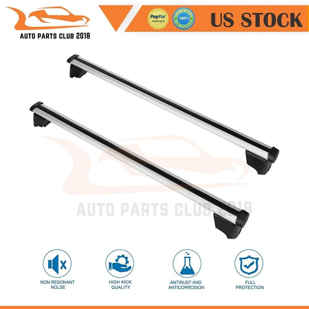 Set of 2 Rubber Roof Rack Cross Bars for Audi Q5 SQ5 (2012–2015)