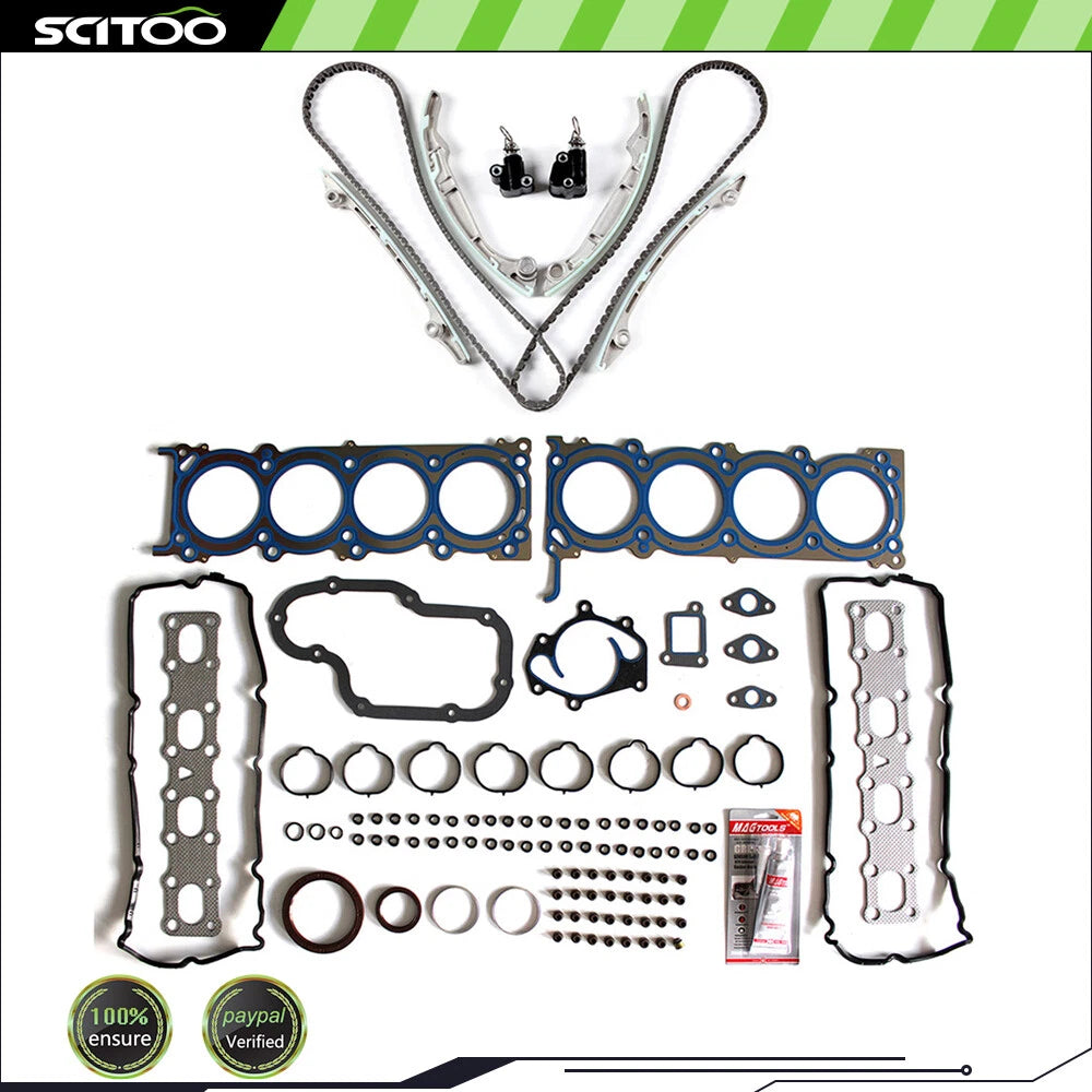Head Gasket Set & Timing Chain Kit for Infiniti QX56, Nissan Pathfinder, Titan (2004–2015)