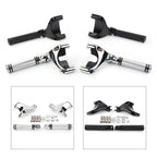2X Passenger Footrest Foot Peg Mount for Harley Sportster XL883 XL1200 (2004–2013)