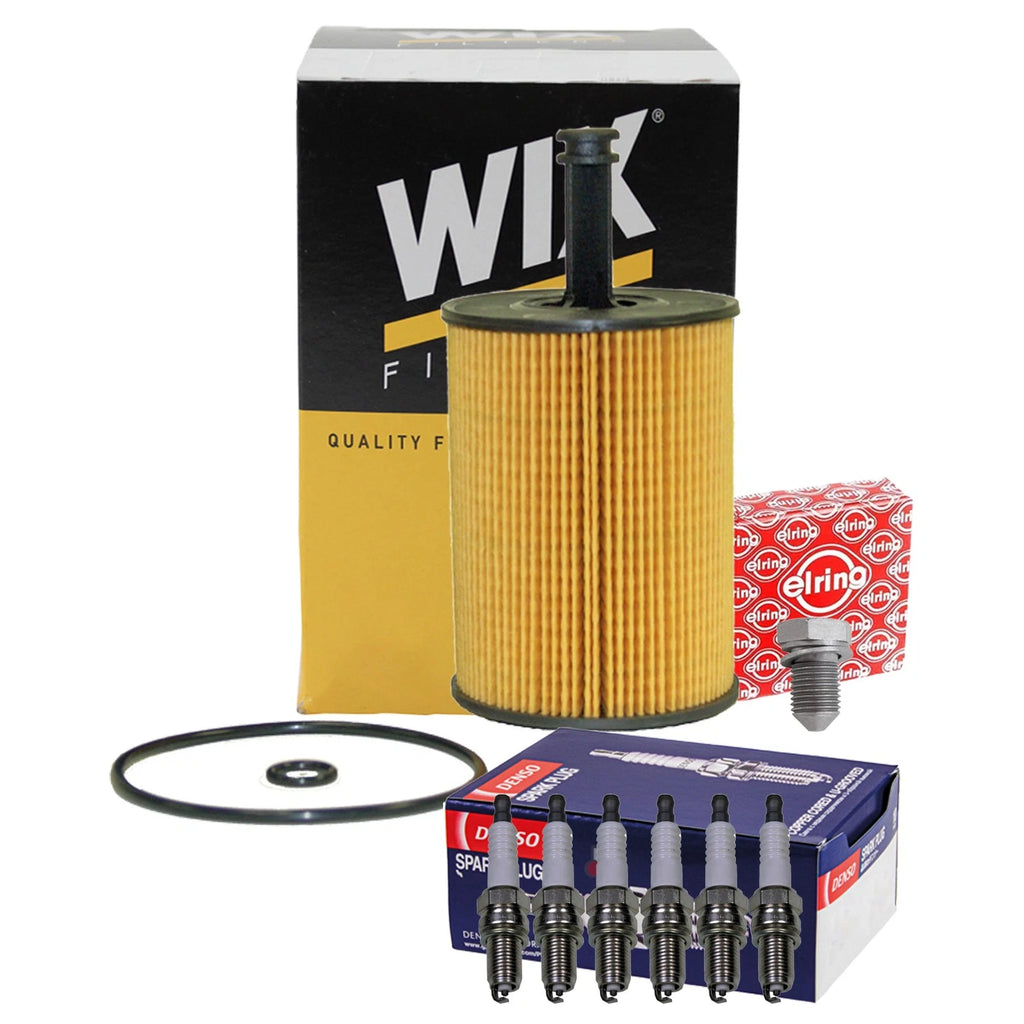 Wix Engine Oil Filter & Denso Spark Plug Kit for Audi A3 TT Quattro (2006–2010)