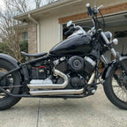 Shortshots Staggered Exhaust Pipes for Yamaha V Star 650 (1998–2010)