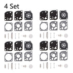 Set of 4 Carburetor Repair Rebuild Kits for Zama RB-52 C1Q-P22 C1Q-P24 C1Q-P18