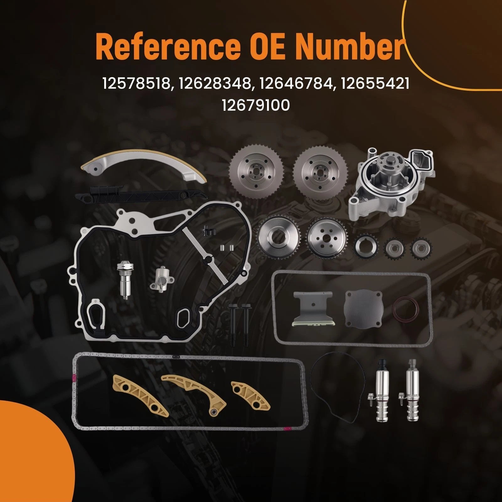 Timing Chain Kit & Water Pump for Equinox Terrain Cobalt LaCrosse Verano (2011–2017)