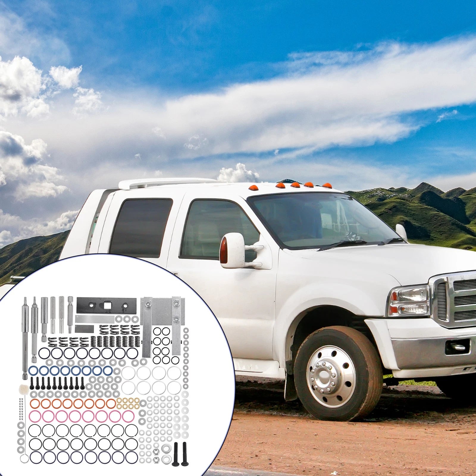 Set of 4 Car Injector Rebuild Kit for Ford F-Series Trucks (1999–2003)