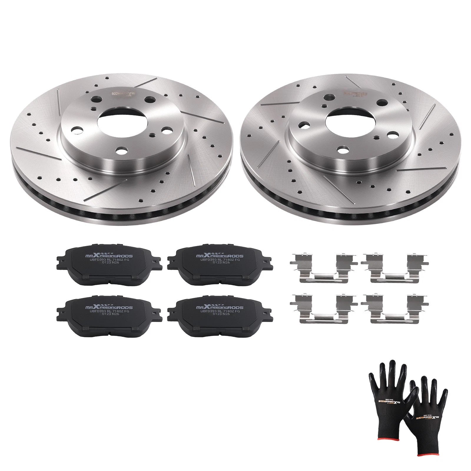 Front Brake Rotors + Ceramic Brake Pads for Toyota Camry (2002–2006) S31050 P908