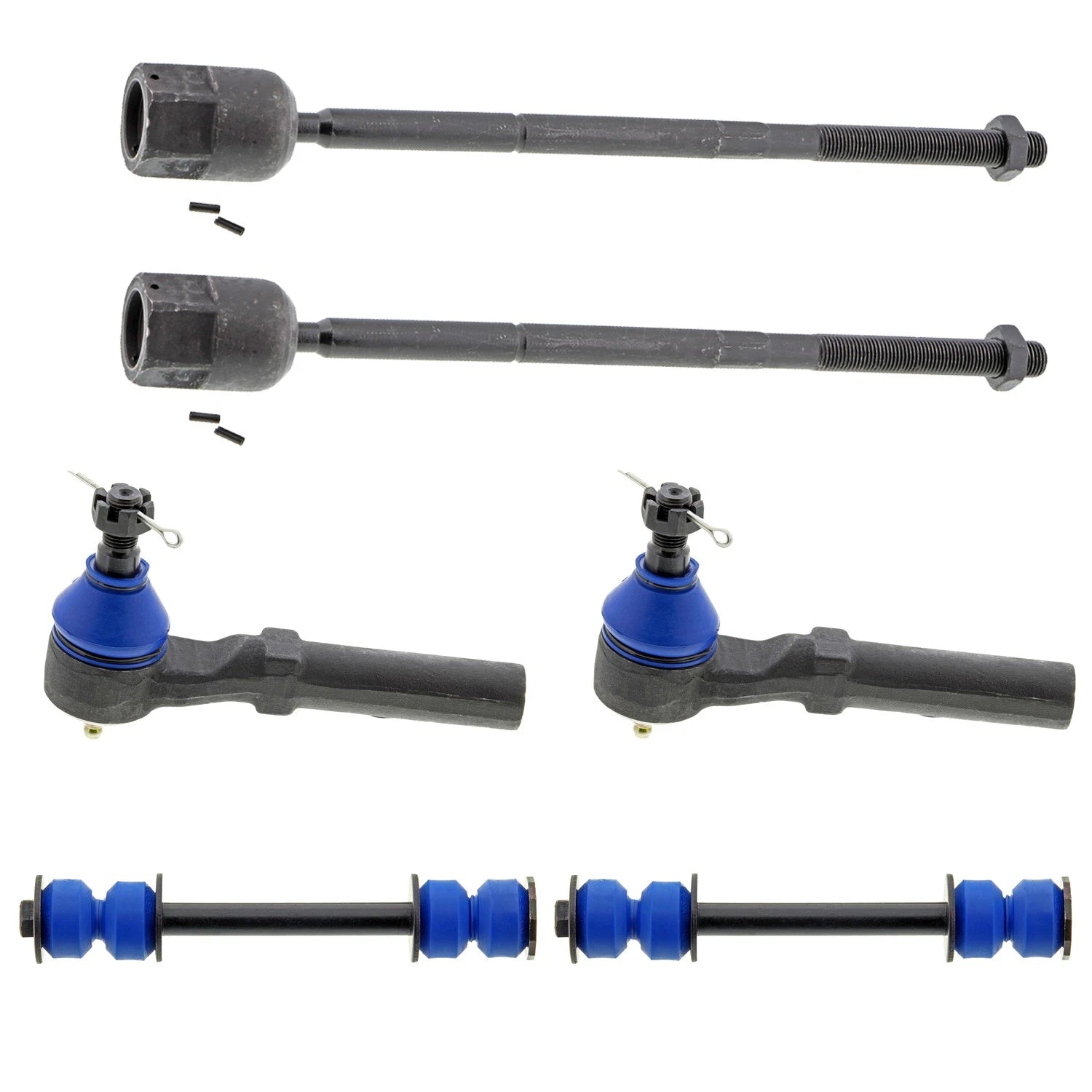 Set of 2 Mevotech Supreme Inner Outer Tie Rod Ends Sway Bar Kit for Ford Mustang (1994–2004)