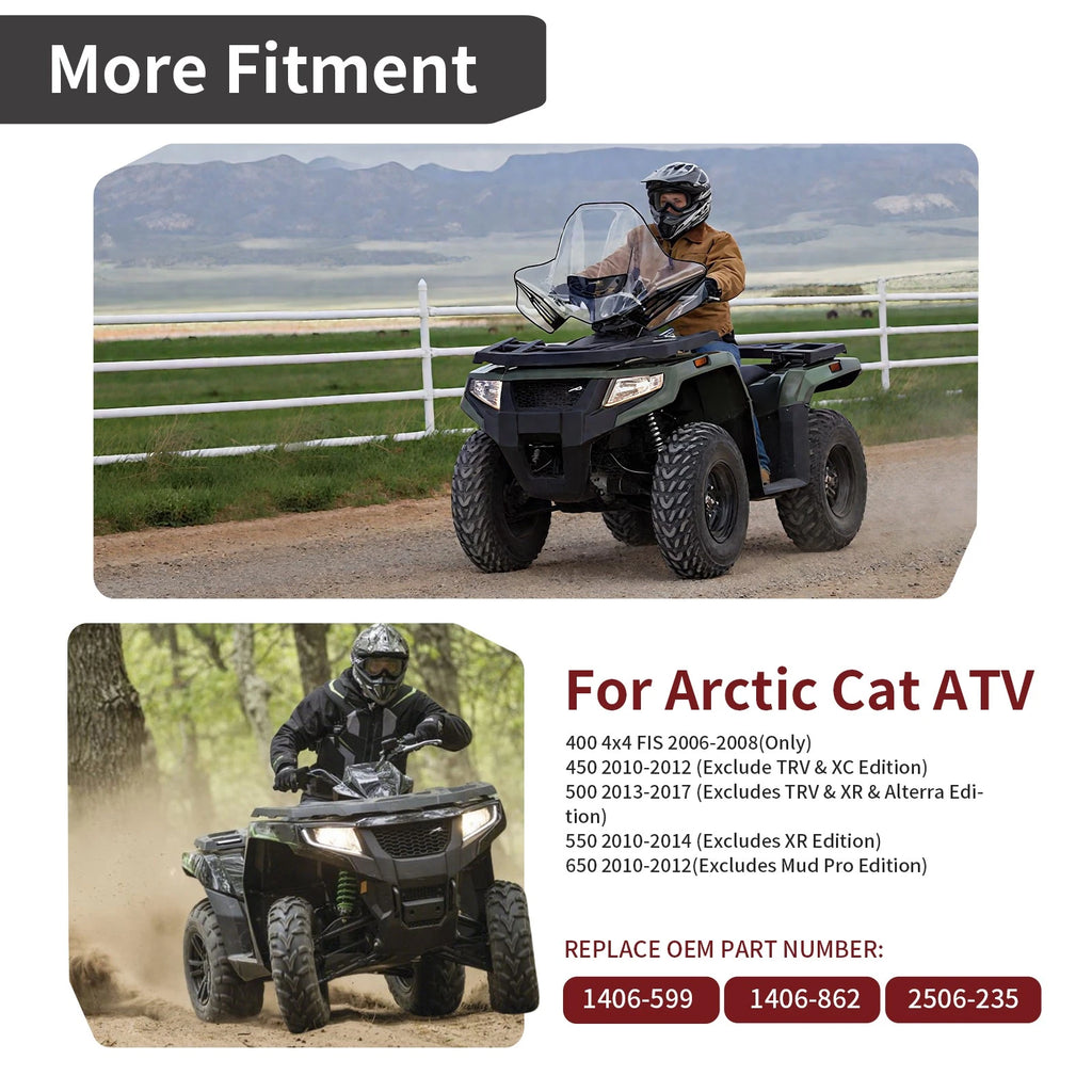 Storage Box Cover Lid & Latch Kit for Arctic Cat ATV 400 450 500 550 650 (2506-235)