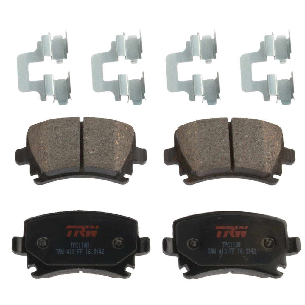 Set of 4 Brake Pads for Volkswagen Jetta (2005–2010)