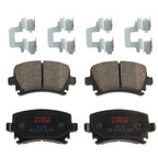 Set of 4 Brake Pads for Volkswagen Jetta (2005–2010)