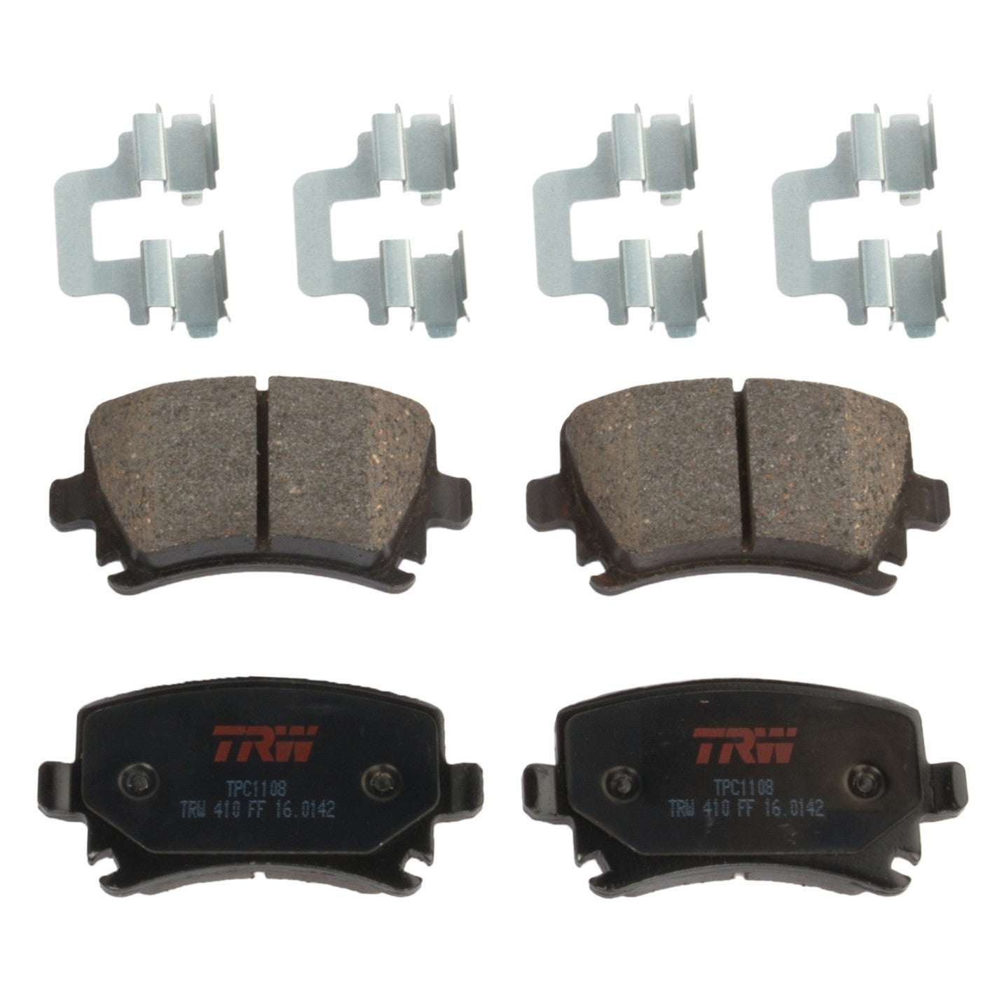 Set of 4 Brake Pads for Volkswagen Jetta (2005–2010)