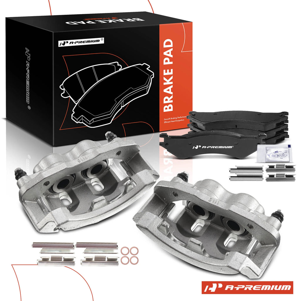 6x Rear Disc Brake Calipers & Pads for Ford E-250 (2003–2007)