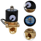 12V Electric Solenoid Valve for Gas Oil Water (3/4” DN20)