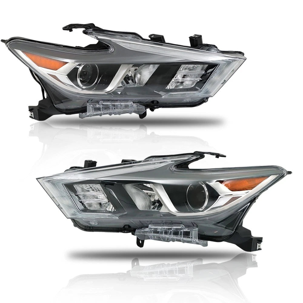 LED Headlight Replacement for Nissan Maxima (2016–2018) LH+RH Clear Lens